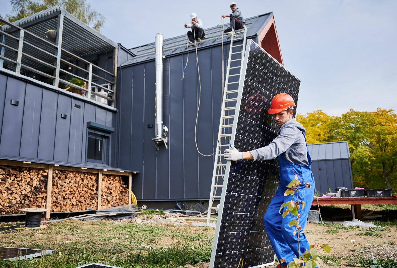 Carrying solar panel